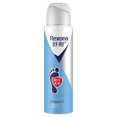 Rexona/舒耐足部清爽喷雾150ml自然草木清香随时清爽香足香氛