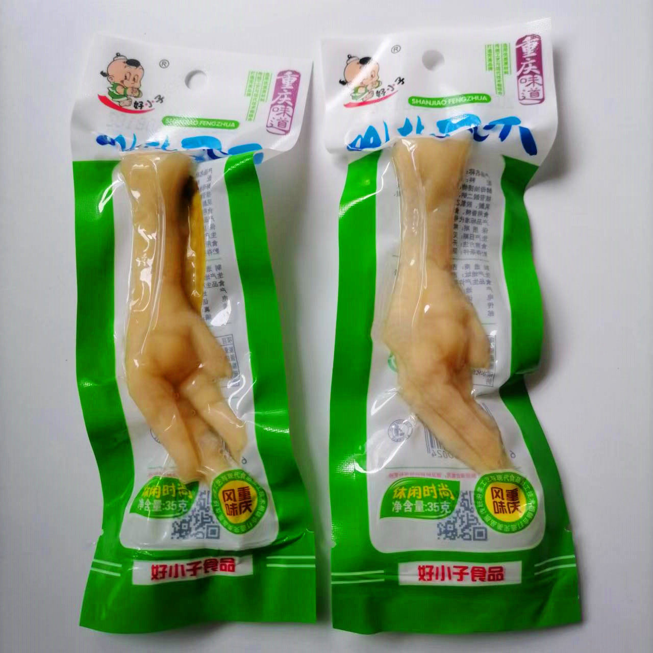 包邮-好小子35g山椒单凤爪单白爪东北鸡爪办公休闲零食鸡爪
