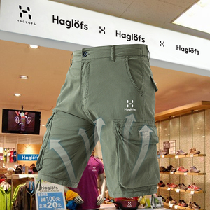 HAGLOFS火柴棍吸汗纯棉工装短裤男五分裤弹力透气休闲户外徒步