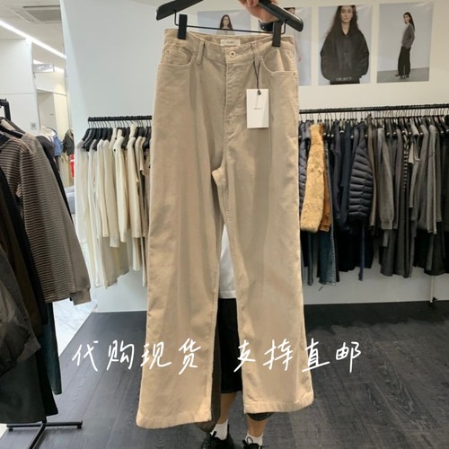 韩代OBJECT韩国东大门2026秋冬女装新款时尚百搭直筒休闲裤女