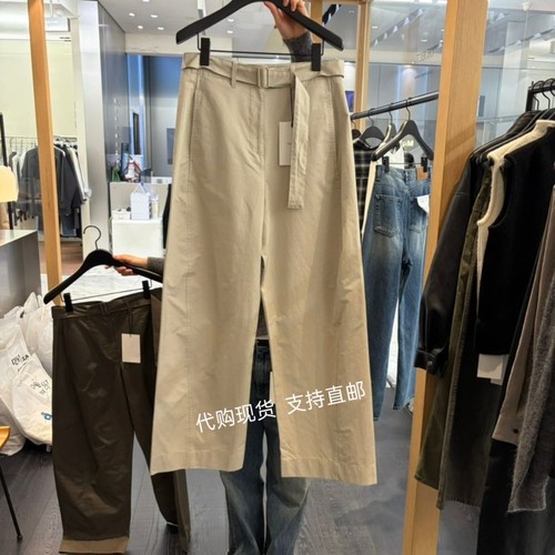 包邮OBJECT韩国正品东大门 26秋新款时尚腰带美腿线显瘦休闲裤女