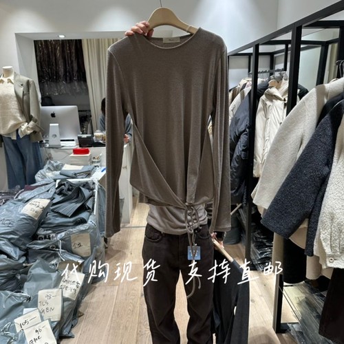 韩代BRUNI/RICOTTA韩国东大门2026秋冬装新款时尚百搭圆领长袖T恤