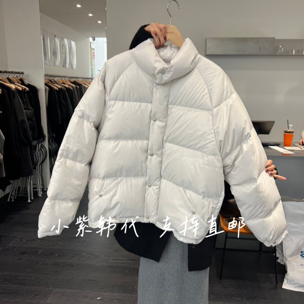 韩国object时尚长袖鸭绒羽绒服