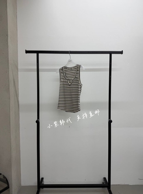 MINIMUZE韩国东大门代购26春夏新款时尚修身爱心领无袖条纹背心女