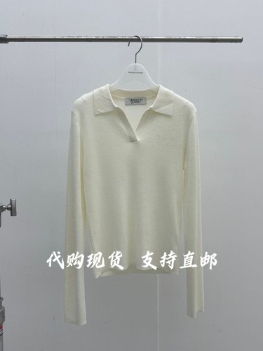MONDAY TO韩国东大门2026秋季女装新款时尚百搭翻领长袖针织衫女