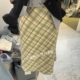 BAGUETTE 26春女装 韩国东大门代购 新款 气质百搭格子半身裙女