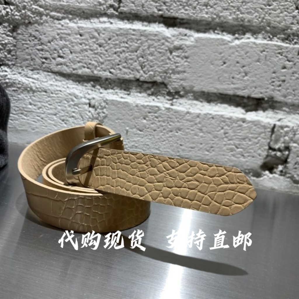 TEMPTING韩国东大门韩代26秋新款时尚百搭鳄鱼纹腰带女