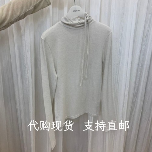 韩代JIN SIM韩国东大门2026秋女装新款时尚百搭纯色长袖T恤女
