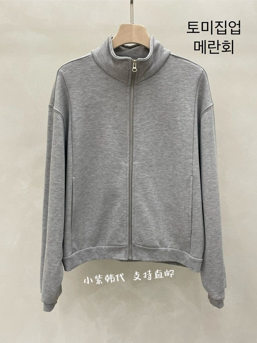 时尚百搭立领长袖拉链外套女