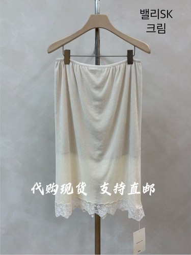 LAKE韩国东大门2026秋季新款女装时尚百搭蕾丝边半身裙女