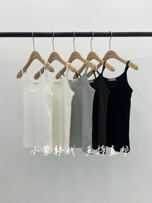 VERVEINE韩国东大门代购26春新款女装纯色百搭时尚吊带背心女
