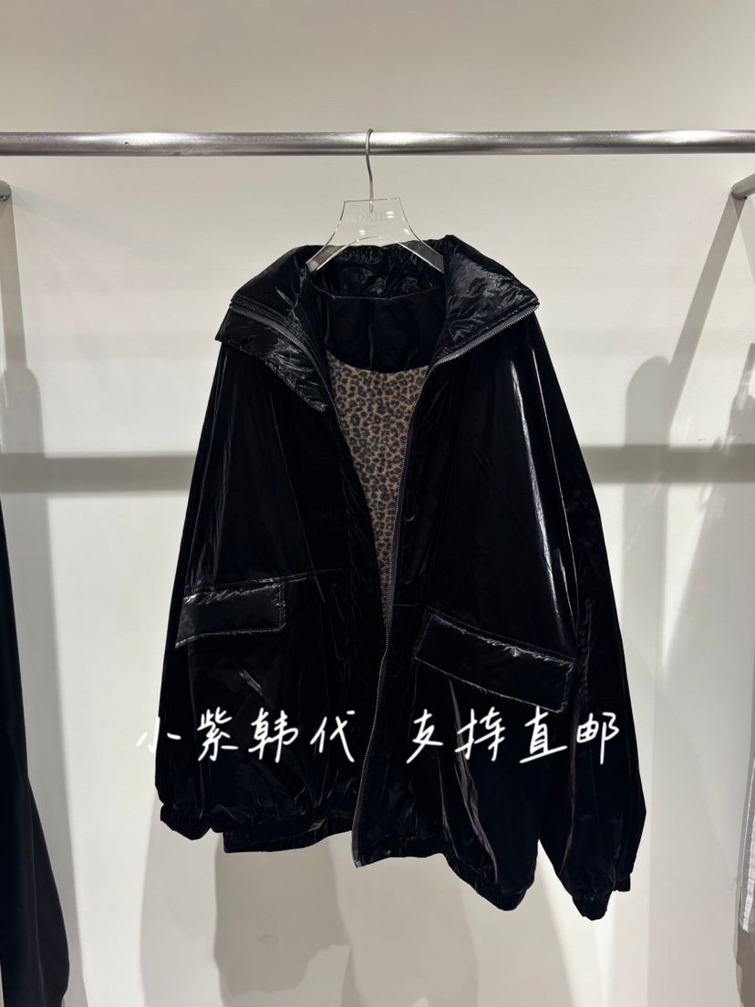 OKIE韩国东大门代购2025秋季新款女装两面穿时尚百搭长袖短外套