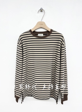 TOOGOOD韩国东大门代购2025秋季新款女装时尚百搭条纹长袖T恤女