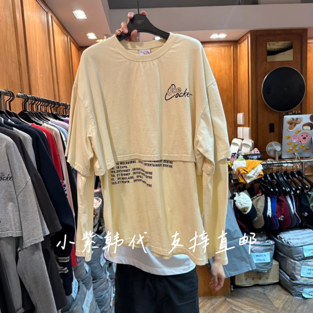 韩国GARMENT-P圆领长袖T恤