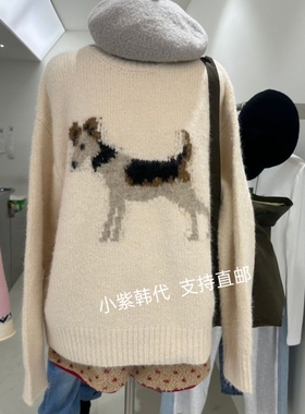 韩国东大门代购 REPELLER 26春新款时尚百搭减龄套头针织毛衣女