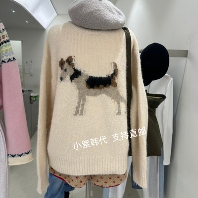 韩国东大门代购 REPELLER 26春新款时尚百搭减龄套头针织毛衣女