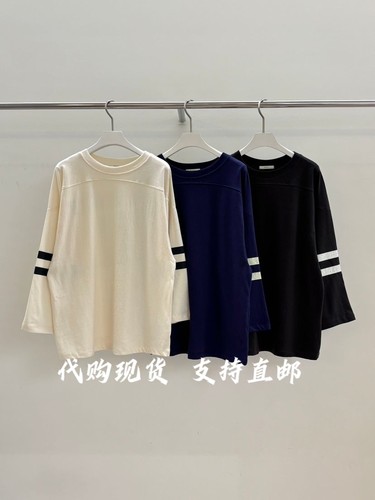 PEBBLE韩国东大门2026秋季新款女装时尚百搭圆领长袖T恤女