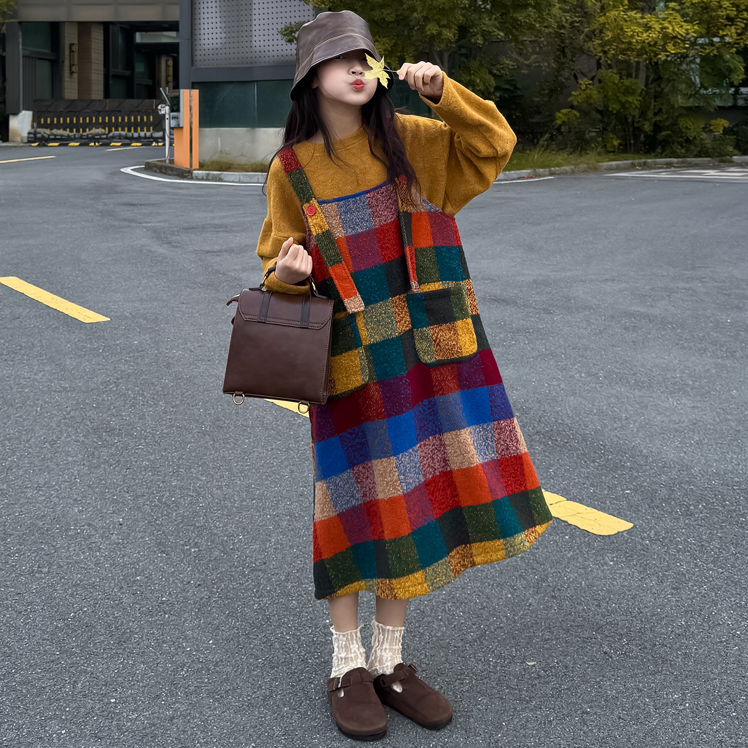 女童针织衫2025新款秋冬季洋套装