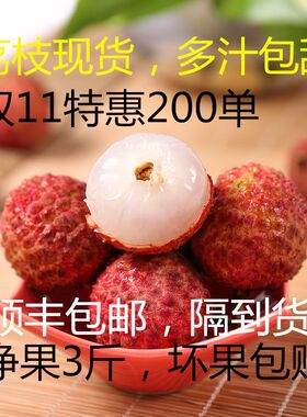 新鲜冷冻荔枝大果顺丰福建黑叶