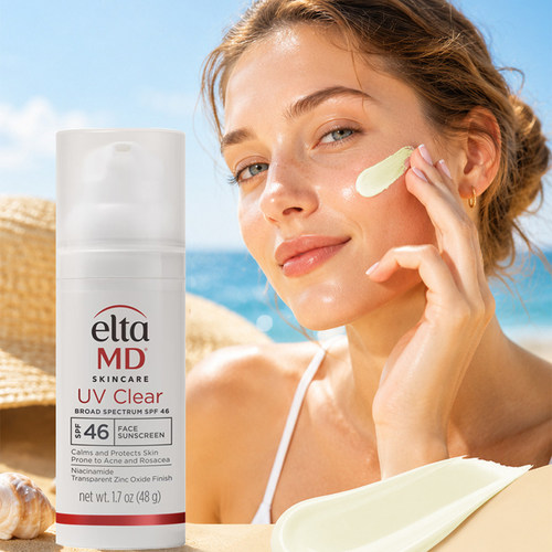 Sunscreen eltamd uv clear spf46 ultraviolet 防晒乳霜清爽广谱