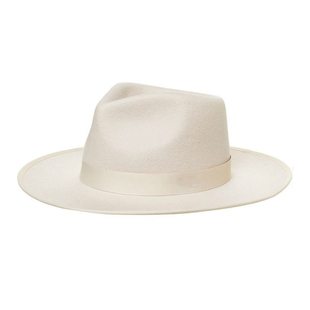 mdeke 秋冬新款高级质感宽檐羊毛呢礼帽男女百搭造型帽子女法式