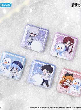 官方正版 EVA新世纪福音战士Falling in Winter系列 Q版徽章谷子