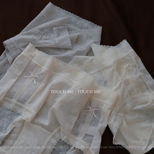 touchme法式柔雾性感蕾丝内裤女