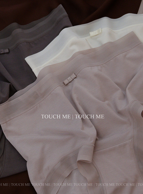 touchme80S超细桑蚕丝裸肌感无痕内裤女莫代尔透气纯棉抑菌裆3条