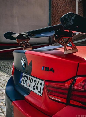 宝马4系汽车外观改装件用品包围M3M4F80F82F83改v款gts款尾翼配件