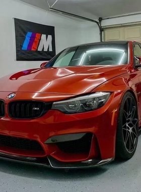 宝马4系改装汽车碳纤维包围F82F80M3M4改varis款魔王款前唇扰流