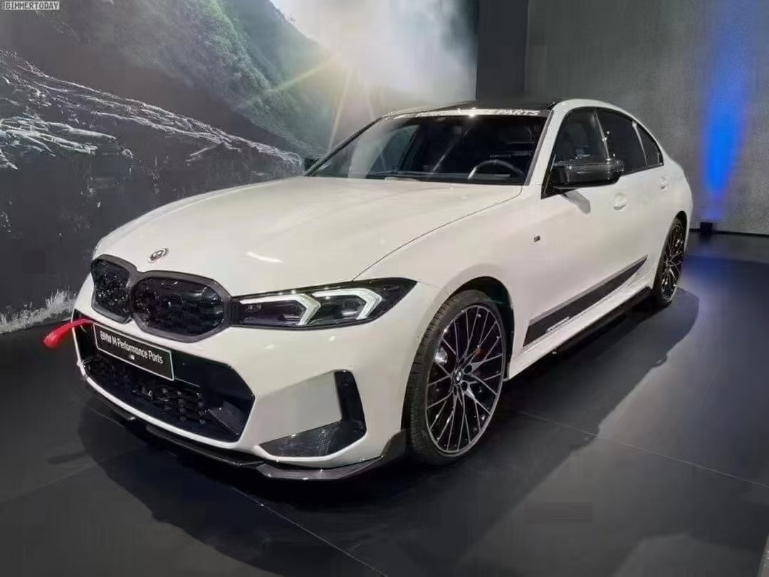 宝马3系改装汽车G20G28后期前唇