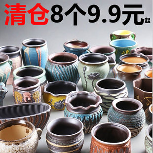 多肉花盆陶瓷家用大小号创意绿植粗陶陶盆控根陶土盆清仓特价花盘