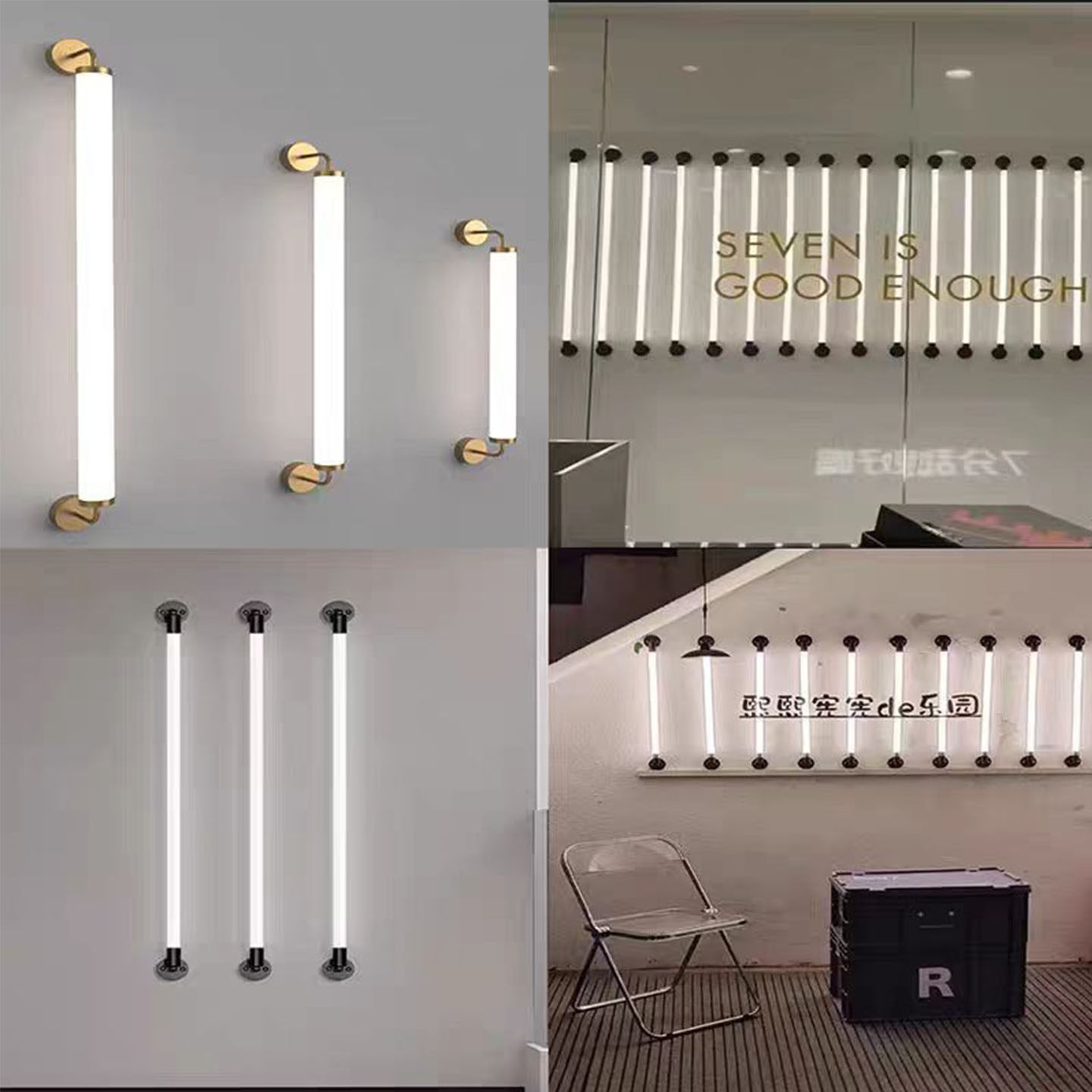 亚克力360度发光长条灯招牌装饰横竖吊壁装T8彩色霓虹橱窗led灯管,家装灯饰光源,LED灯管,淘宝优惠券,粉丝福利购,淘宝优惠卷