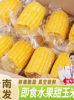 云南鲜甜水果甜玉米段开袋即食香甜玉米早八宿舍早餐免煮代餐