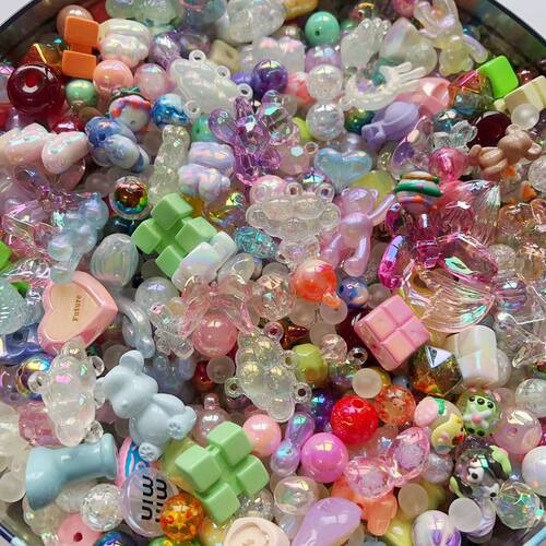 多色水晶手工散珠饰品配件