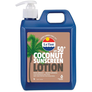 Le Tan SPF 50+ Coconut Sunscreen 1L椰香大包装防晒霜澳洲代购