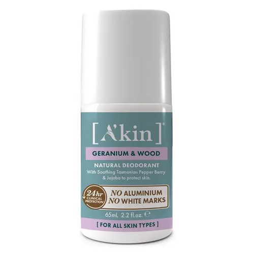 Akin Geranium & Wood Deodorant Roll On 65ml 止汗露 澳洲代购