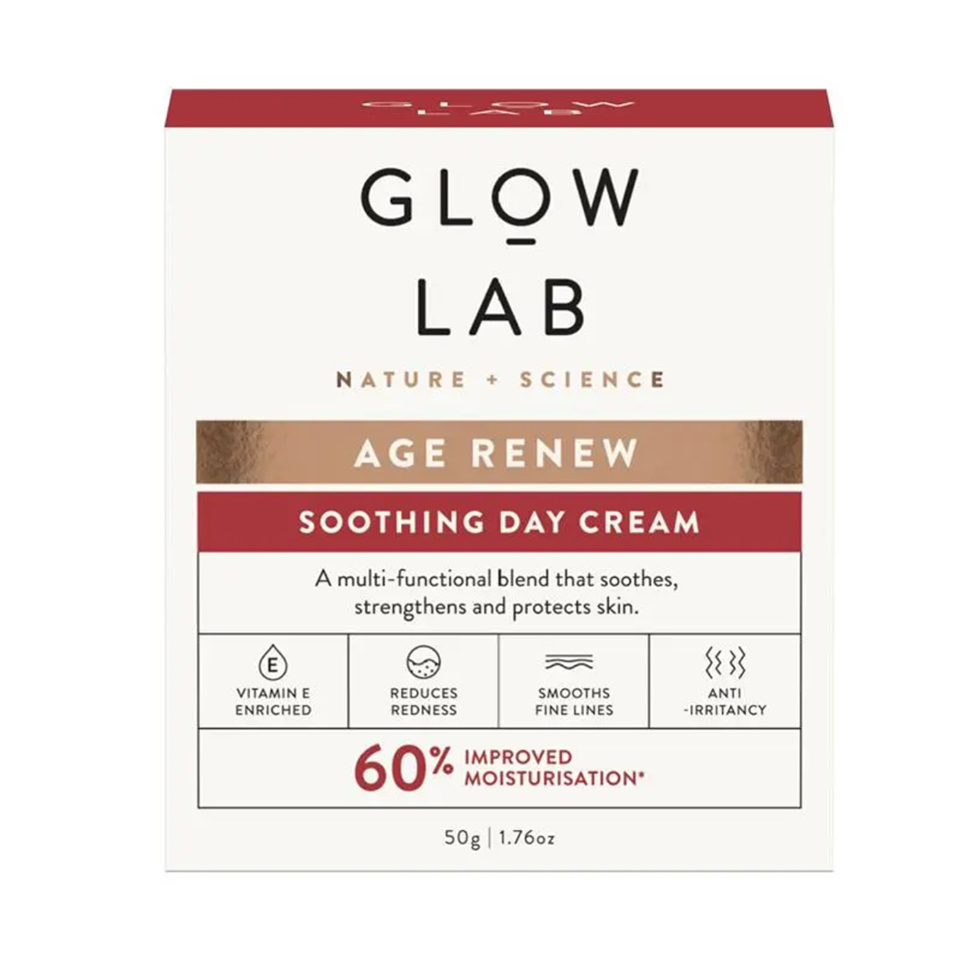 Glow Lab Age Renew Soothing Day Cream 50g 日霜 澳洲代购