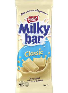 Milky Bar Classic Chocolate Block 170g 雀巢经典白巧 澳洲代购