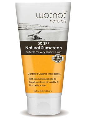 澳洲 Wotnot SPF 30 Natural Zinc Sunscreen自然物理防晒霜 150g