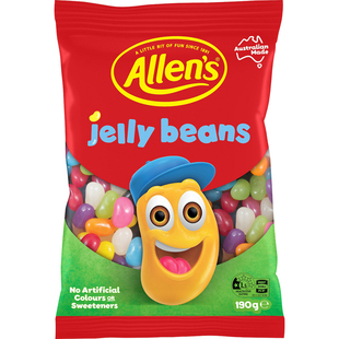 Allen's Jelly Beans Lollies Bag 190g  果冻豆糖果零食澳洲代购