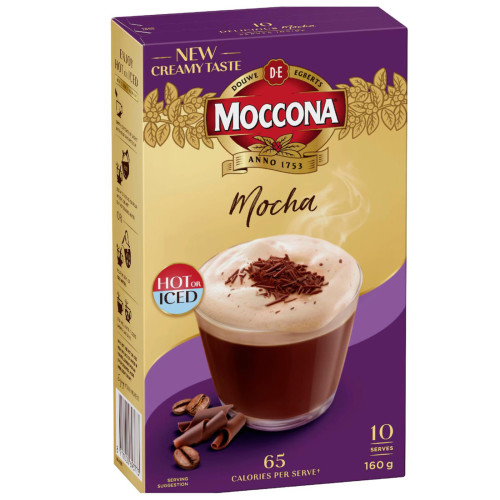 Moccona Coffee Sachets Mocha 10 pack 160g 速溶咖啡 澳洲代购
