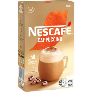 澳洲 Nescafe Coffee Sachets Cappuccino 卡布奇诺速溶咖啡 125g