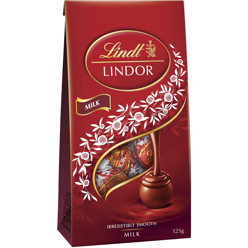 Lindt Lindor Milk Chocolate Bag 125g瑞士莲牛奶巧克力澳洲代购
