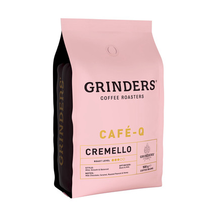 Grinders Cafe Q Cremello Coffee Beans 咖啡豆 500g 澳洲代购