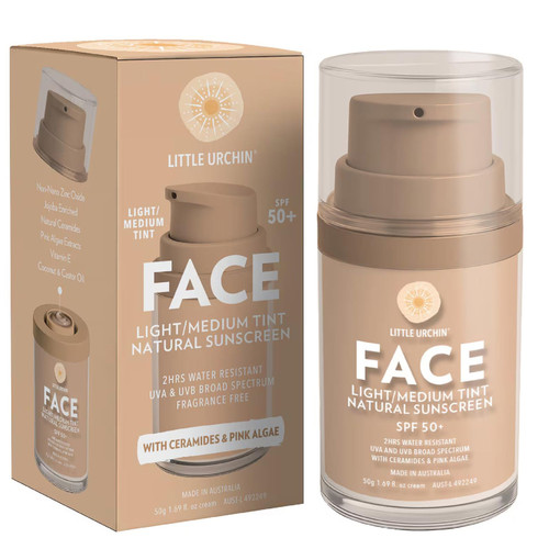 Little Urchin SPF50 Face Natural Sunscreen Light Tint防晒50g