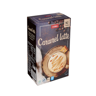 Coles Caramel Latte All In One Sachets 170g焦糖拿铁 澳洲代购