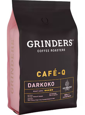 Grinders Cafe Q Darkoko Coffee Beans 500g 咖啡豆 澳洲代购