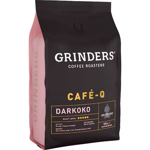 Grinders Cafe Q Darkoko Coffee Beans 500g 咖啡豆 澳洲代购