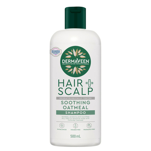 DermaVeen Oatmeal Shampoo for Dry, Flaky Scalps 500mL 洗发水